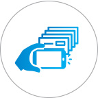 Mobile business deposit icon