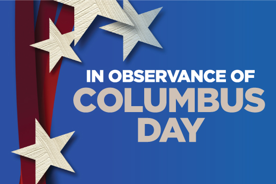 In observance of Columbus Day test with stars and a stripe