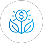 Student Statement Savings icon shows money growing alongside two leaves