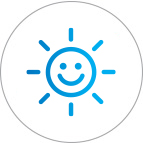 icon of a smiling sun