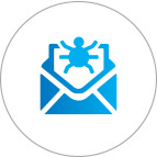 Icon depicting a compromised email