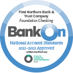 BankOn National Account Standards 2021-2022 Seal of Approval